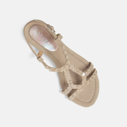 Izarra Women's Suede Sandals Biscuit
