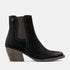 Annie Women's Suede Ankle Boots Chelsea Black