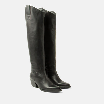 Adaline Women's Leather Boots Black