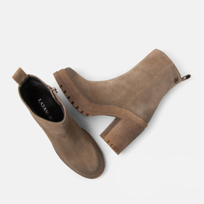 Rowan Women's Suede Boots Taupe