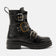 Abby Women's Leather Biker Boots Black