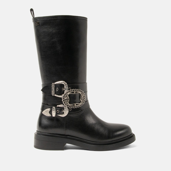 Clover Women's Leather Boot Black