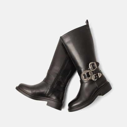 Clover Women's Leather Boot Black