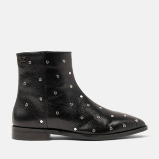 Dana Women's Leather Ankle Boots Black