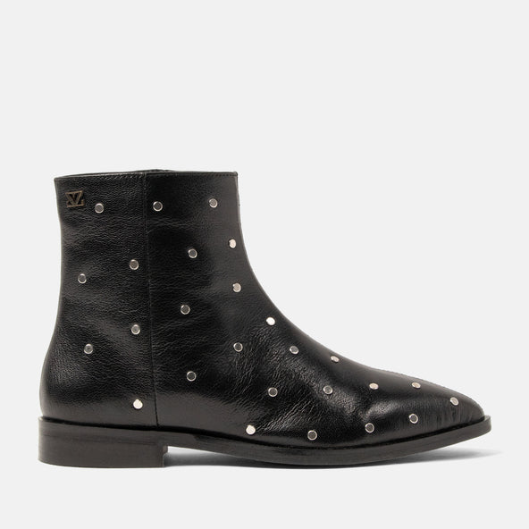 Dana Women's Leather Ankle Boots Black