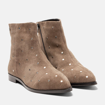 Dana Women's Suede Ankle Boots Taupe