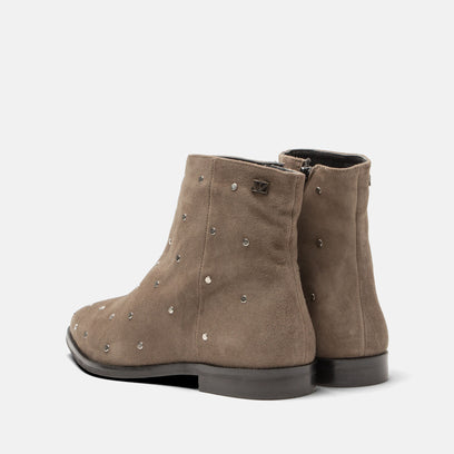Dana Women's Suede Ankle Boots Taupe