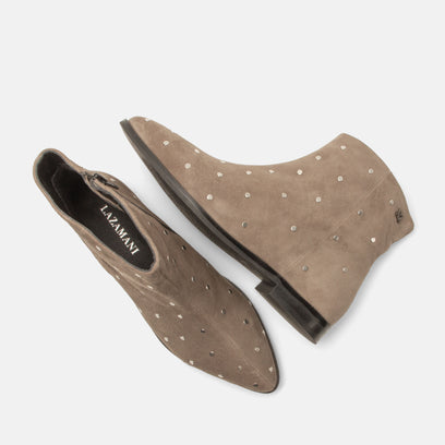 Dana Women's Suede Ankle Boots Taupe