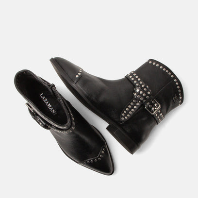 Zora Women's Leather Ankle Boots Black