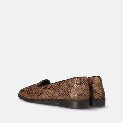 Flora Women's Leather Ballerina Flats Biscuit