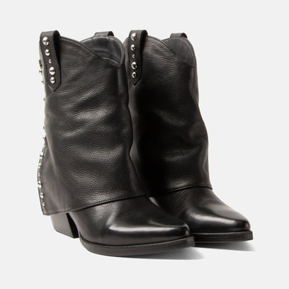 Yara Women's Leather Sleeve Boots Black