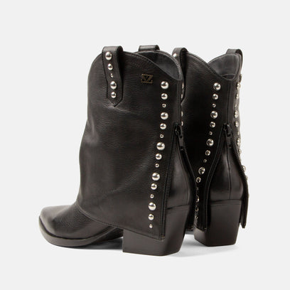 Yara Women's Leather Sleeve Boots Black