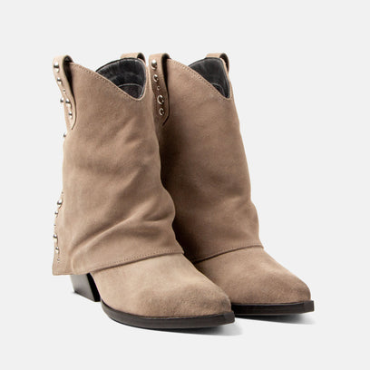 Yara Women's Suede Sleeve Boots Fango