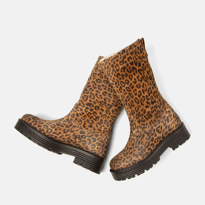 Jacky Women's Suede Boots Tan/Leo