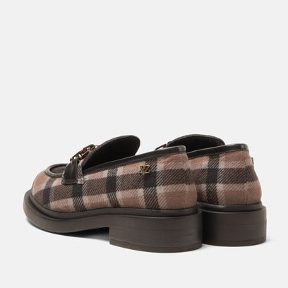 Oxford Women's Loafers Tartan Black