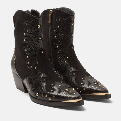 Fenne Women's Ankle Boots Leather Black