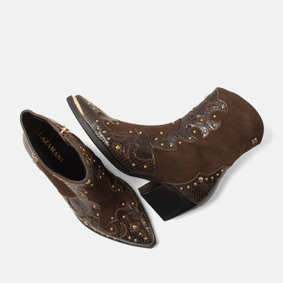 Fenne Women's Ankle Boots Leather Brown