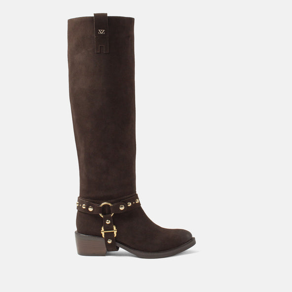 Fay Women's Suede Boots Brown