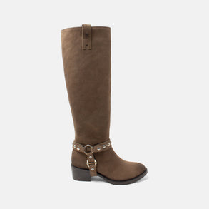 Fay Women's Suede Boots Taupe
