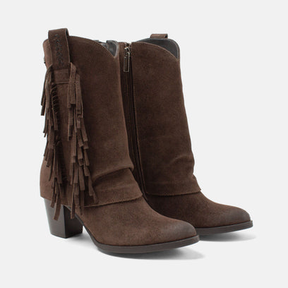 Emi Women's Suede Boots Brown