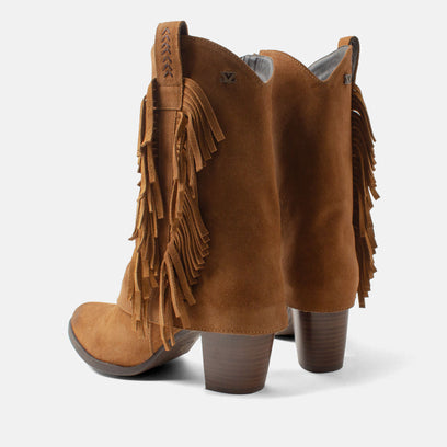 Emi Women's Suede Boots Cognac