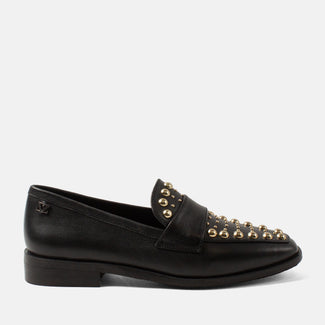 Benthe Women's Leather Loafers Black