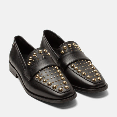 Benthe Women's Leather Loafers Black