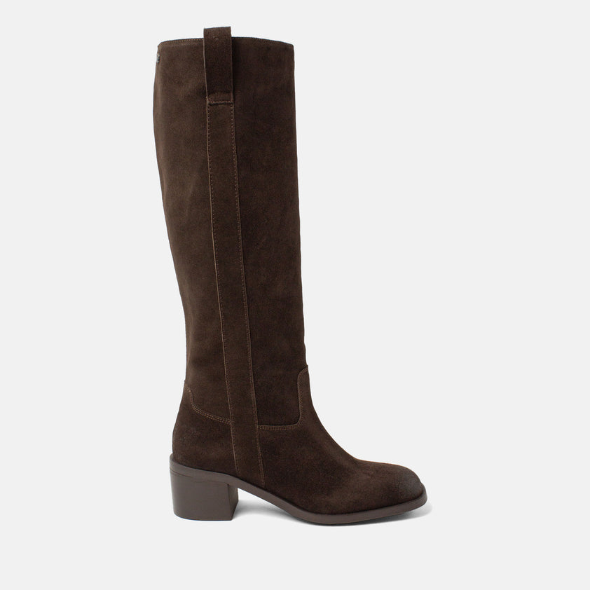 Elin Women's Suede Boots Brown