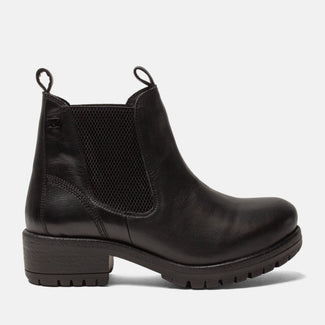 Lia Women's Leather Chelsea Boots Black