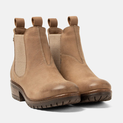 Lia Women's Leather Chelsea Boots Taupe