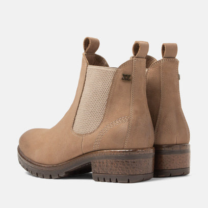 Lia Women's Leather Chelsea Boots Taupe
