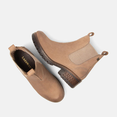 Lia Women's Leather Chelsea Boots Taupe